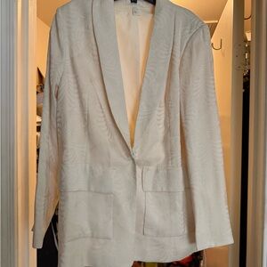 H&M Textured Cream Blazer